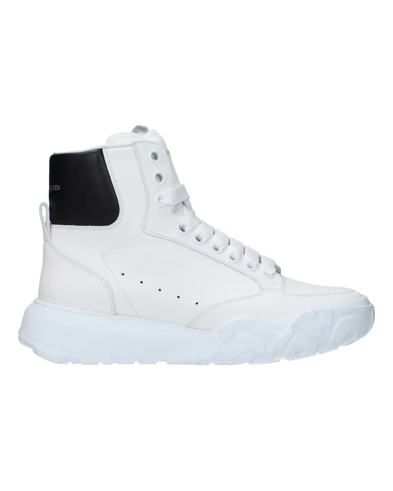 Alexander McQueen Sneakers Frauen Leder weiß/schwarz -