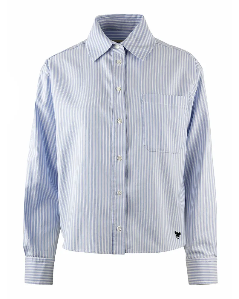 Max Mara Camicia Nuoro Azzurra a righe Sky
