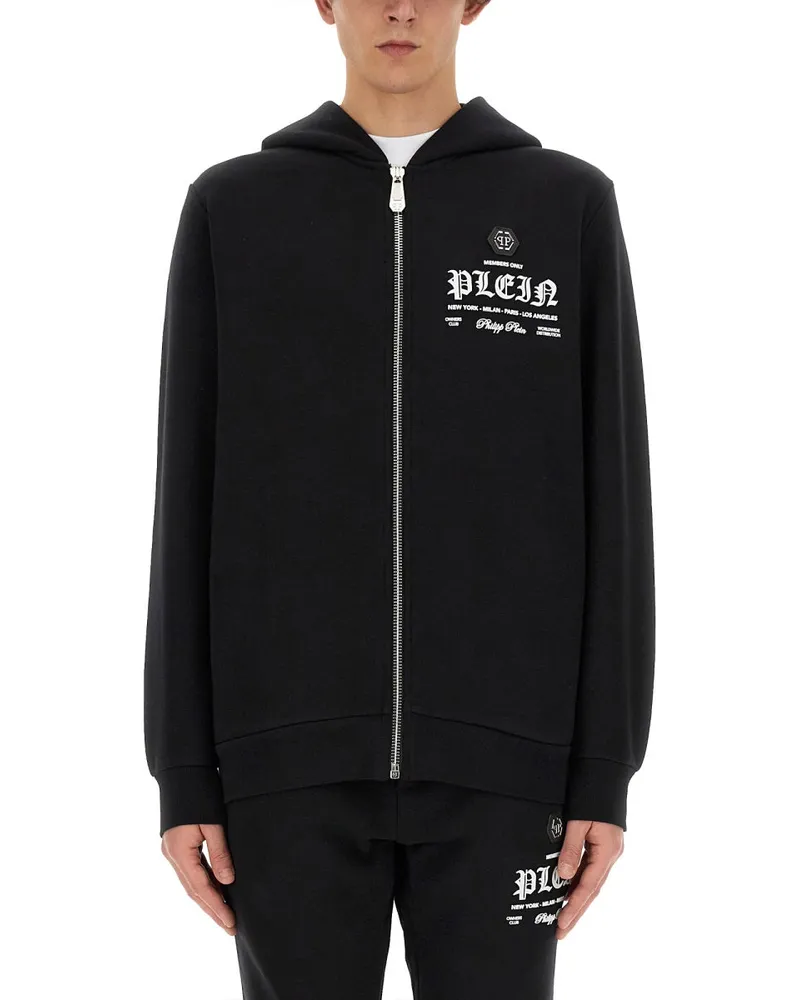 Philipp Plein Sweatshirt mit Logo Black
