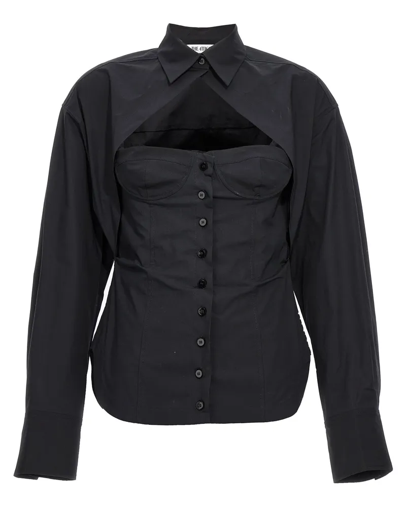 ATTICO Das Attico 'Bustier' Hemd Black