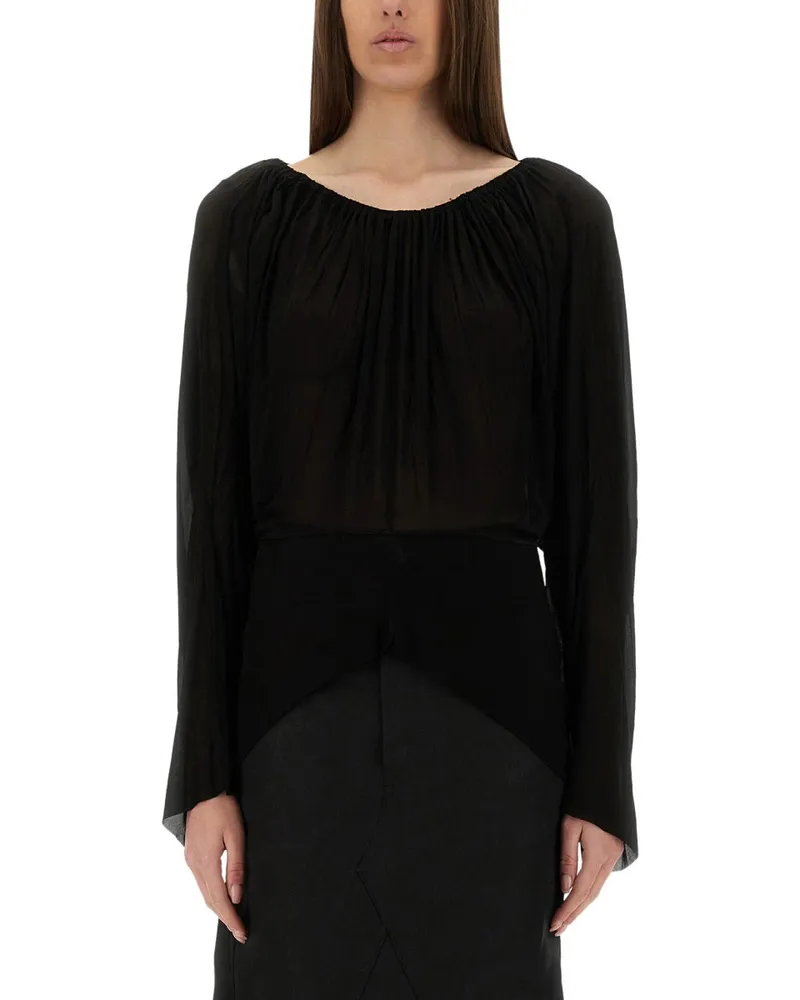 Rick Owens drapierte Top Black