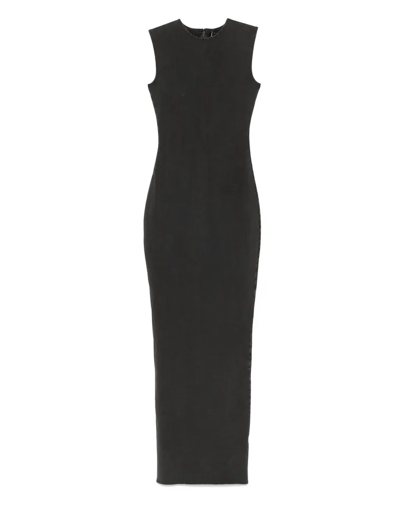 Entire Studios Ganze Studios ärmellose Maxi Baumwolle spandex schwarz gewaschen 