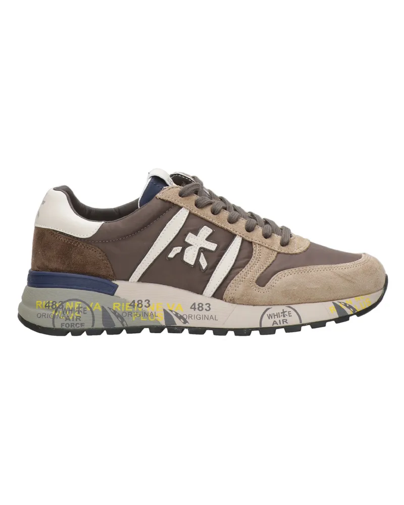 Premiata Premata -Turnschuhe Taupe+marrone