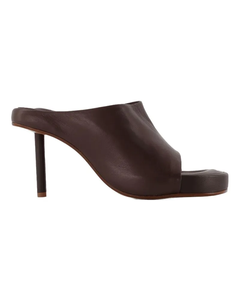 Jacquemus Nuvola Maultiere in braunem Leder Brown
