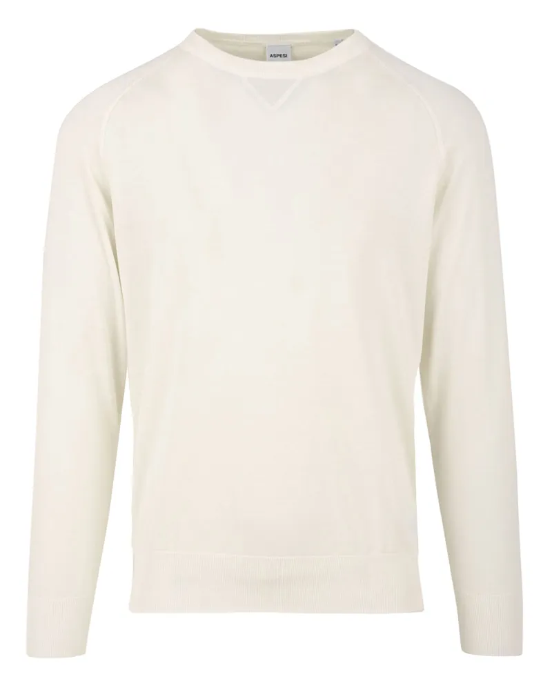 ASPESI Pullover weiß White