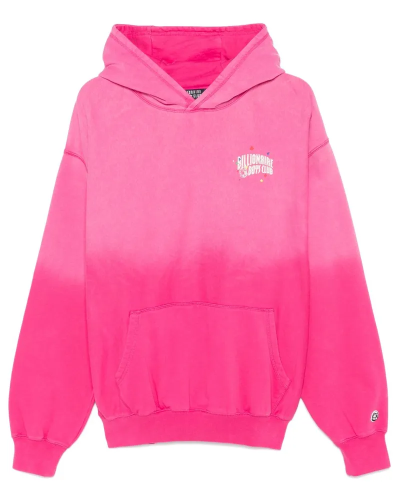 Billionaire Milliardär Logo Übergroßer Hoodie Pink