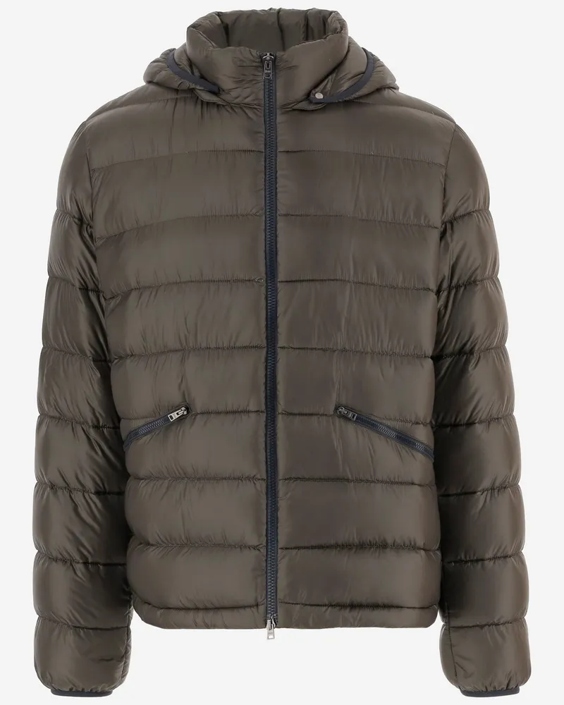 Herno Nylon hat die Jacke gepolstert Green