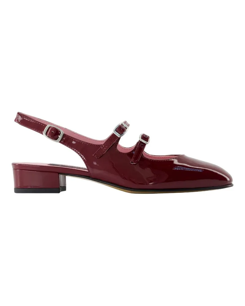 Carel Peche Sandalen  Leder Burgunderei Burgundy