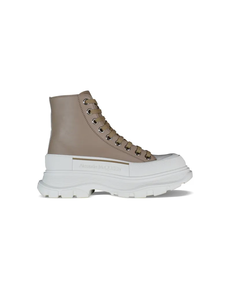 Alexander McQueen Alexander MC Queen Sneakers treten Slick auf Nude
