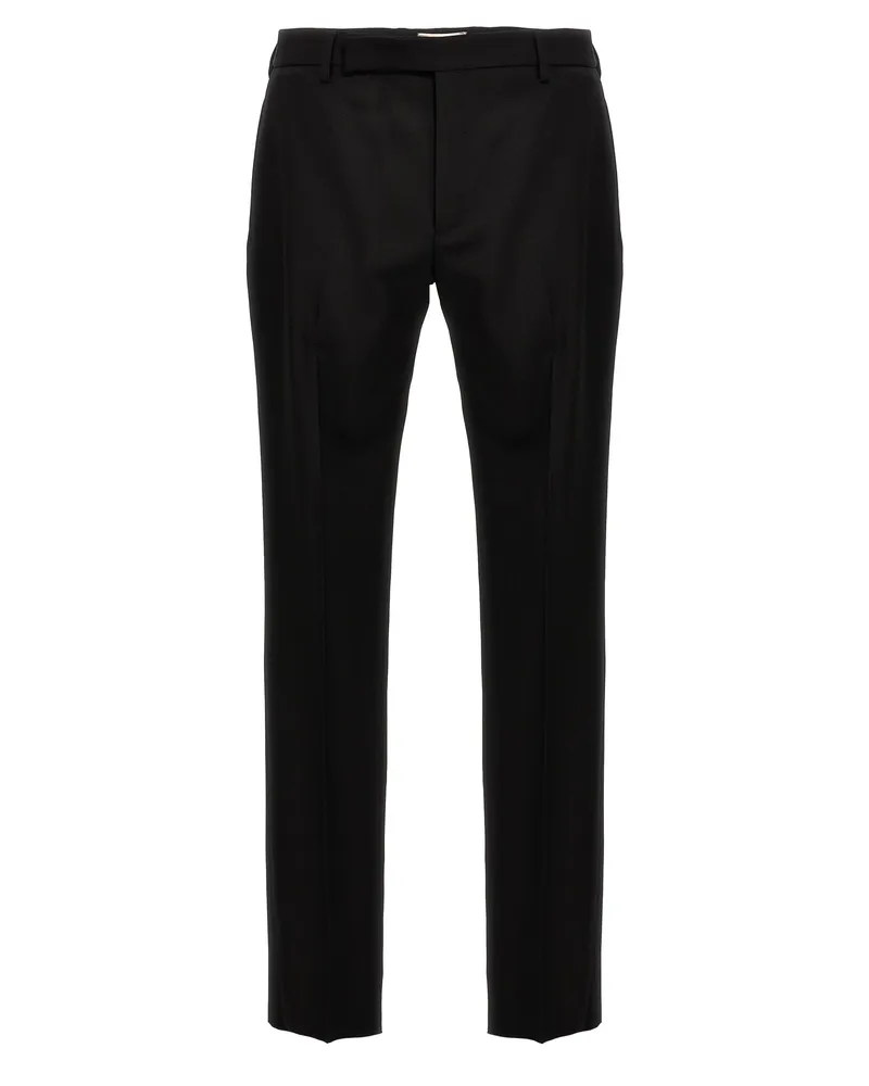 Saint Laurent ikonische Le -Raucherhose Black