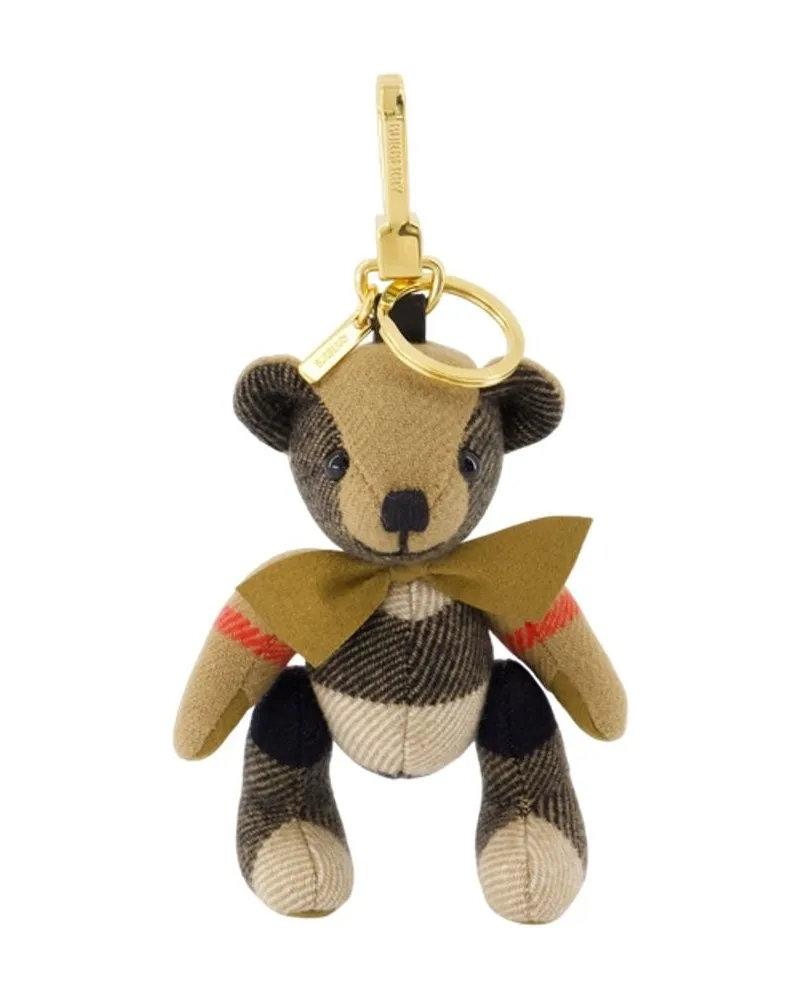 Burberry Thomas Check Keychain  Cashmere Beige Beige