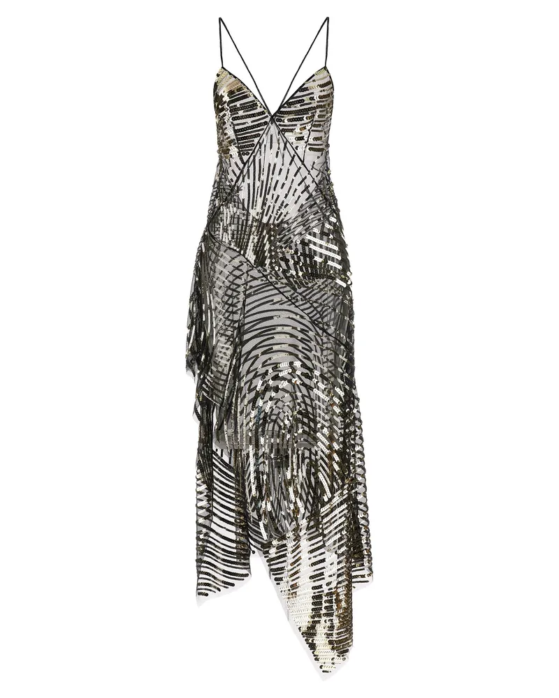 Emilio Pucci Halbtransparentes langes Kleid von Black