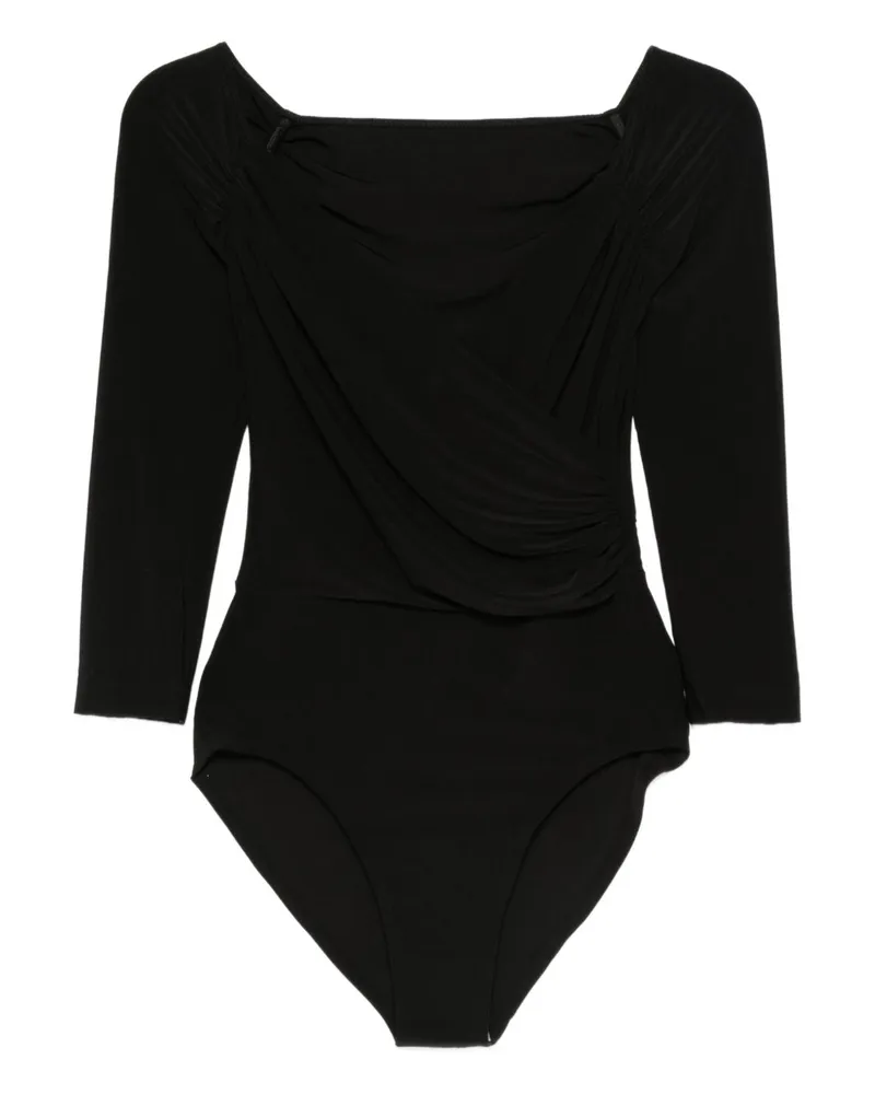 Norma Kamali Schulterfreier Body von Black