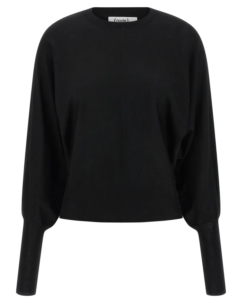 NUDE Nacktwollpullover Black