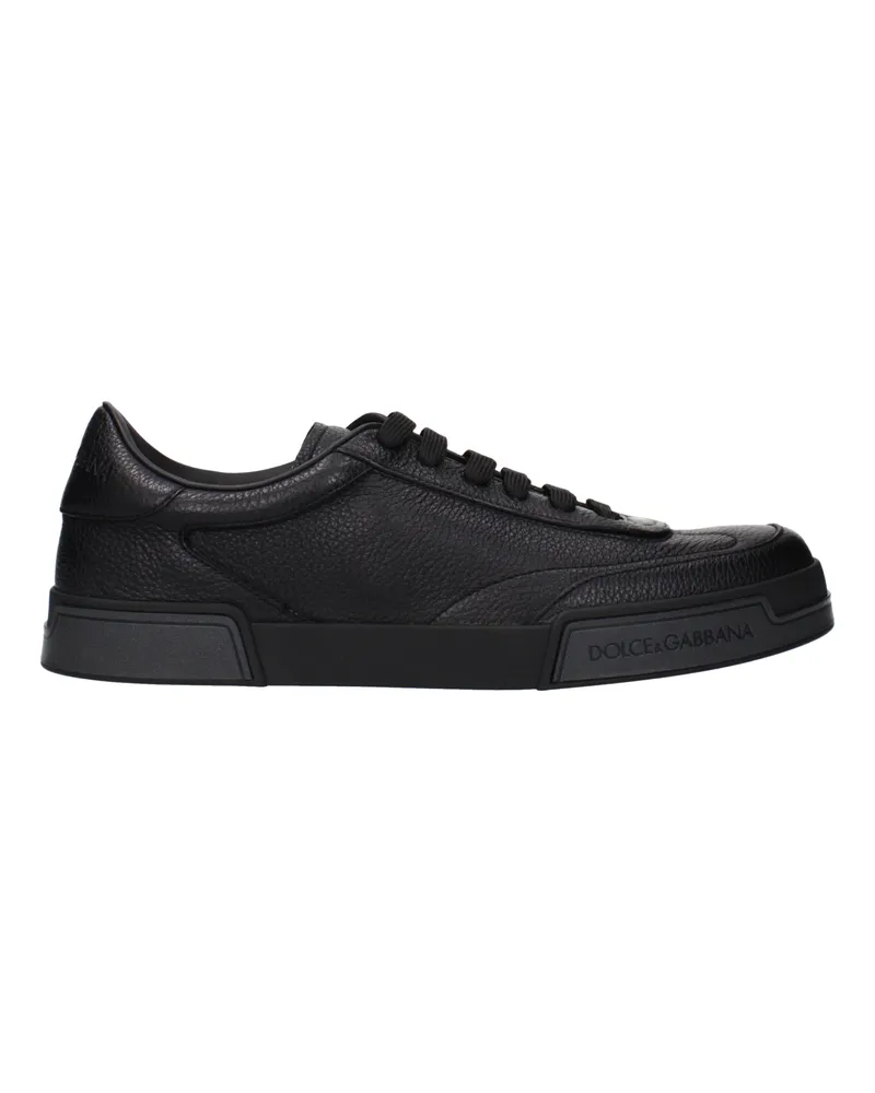 Dolce & Gabbana Dolce&Gabbana Sneakers Portofino Herrens Leder Schwarz -