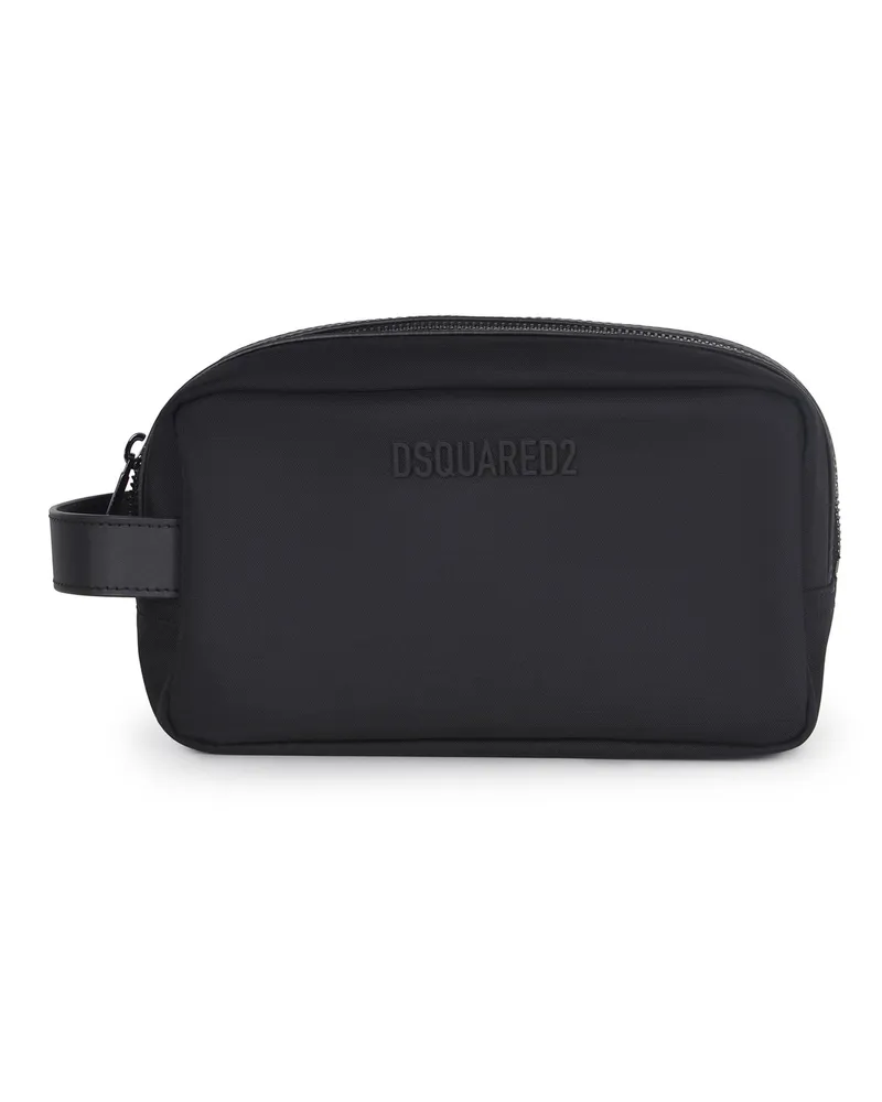 Dsquared2 Beutel aus gemischtem Leder Black