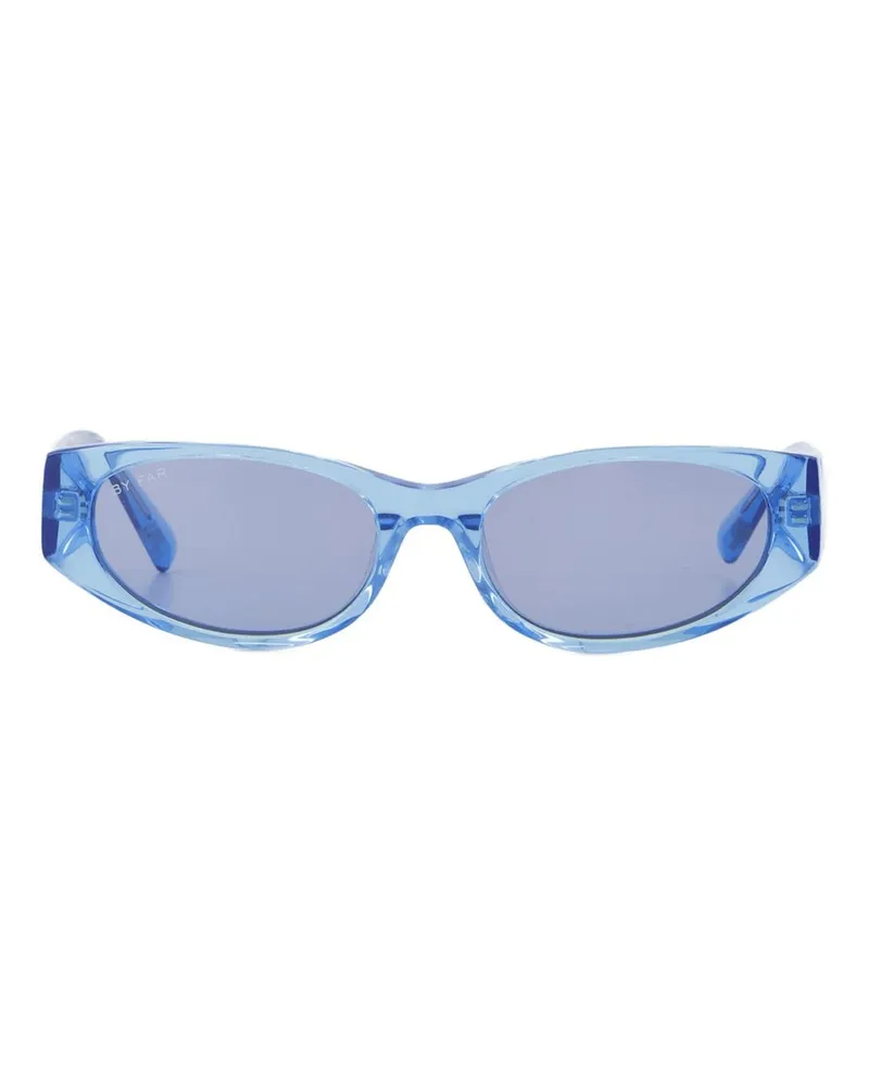 by FAR Sonnenbrille Texas Matt bei weitem Silberton aus Metall Blau