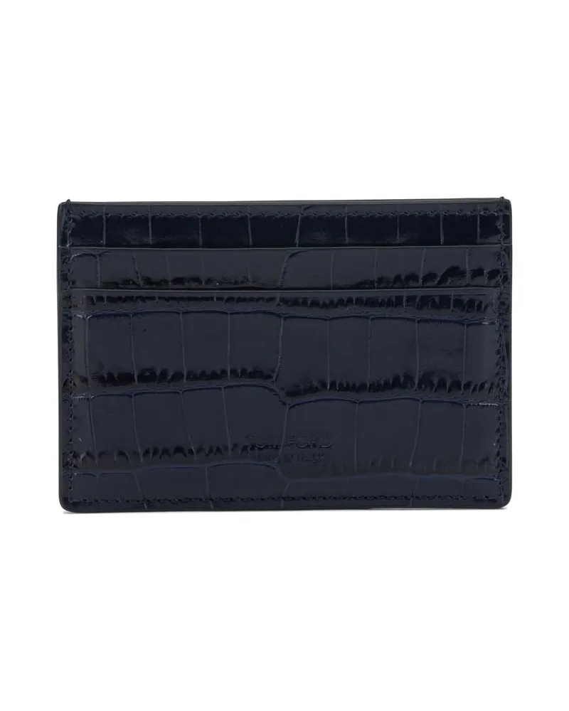 Tom Ford Exotic Line“ Kartenetui Blue