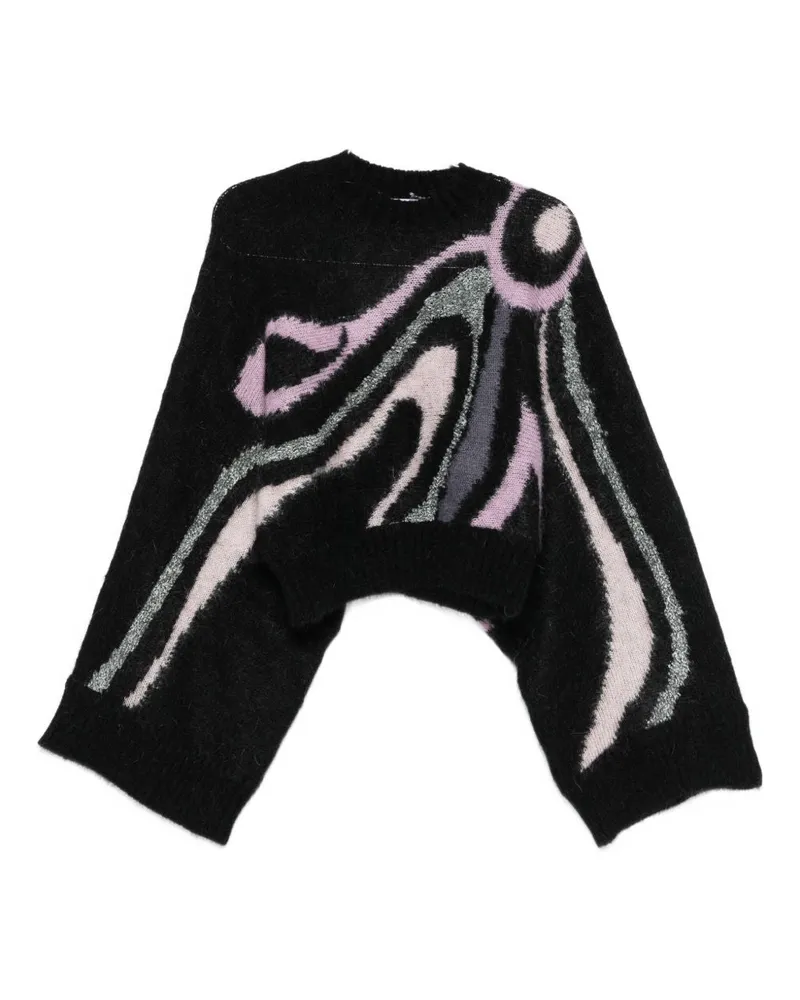 Emilio Pucci Pullover mit -Wolldruck Black