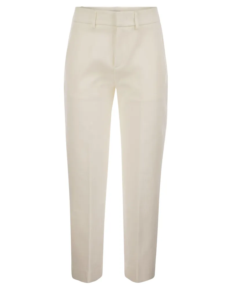 Dondup LOSSE CORPED JERSEY HOSEN MELI MELI Cream