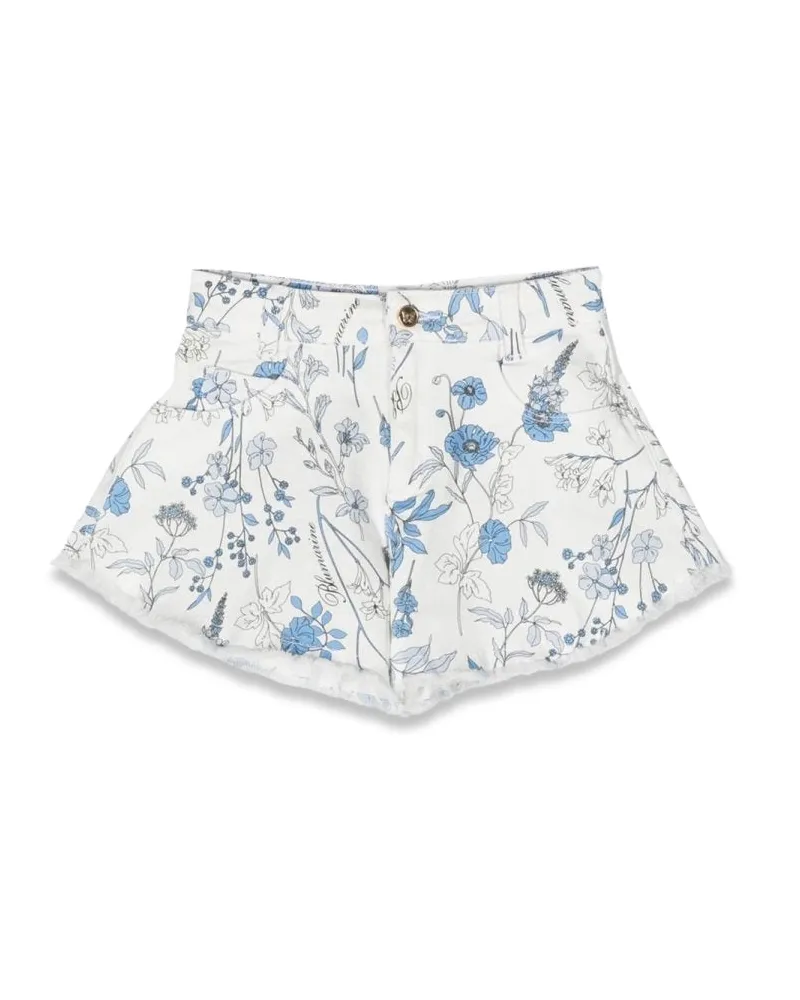 Blumarine Shorts Blumen Multicolour