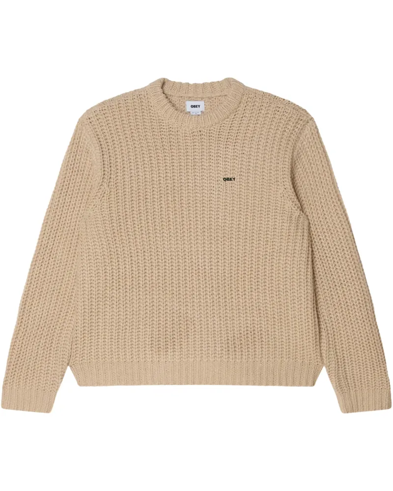 Obey Pullover Braun Brown