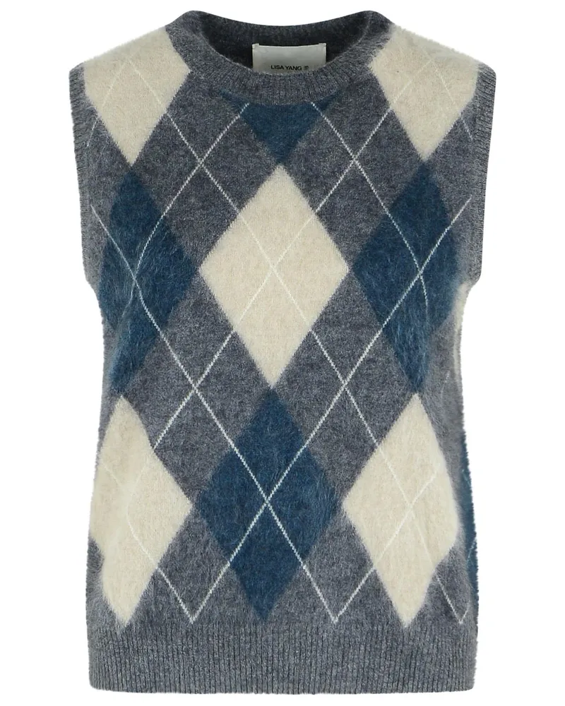 Lisa Yang Yasmine' Graphit-Kaschmirweste Grey