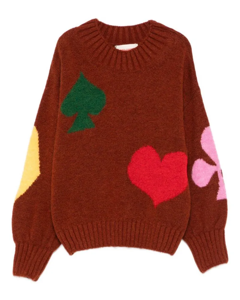 BOBO CHOSES Bobo wählt den Pullover "Figuren" aus Bordeaux