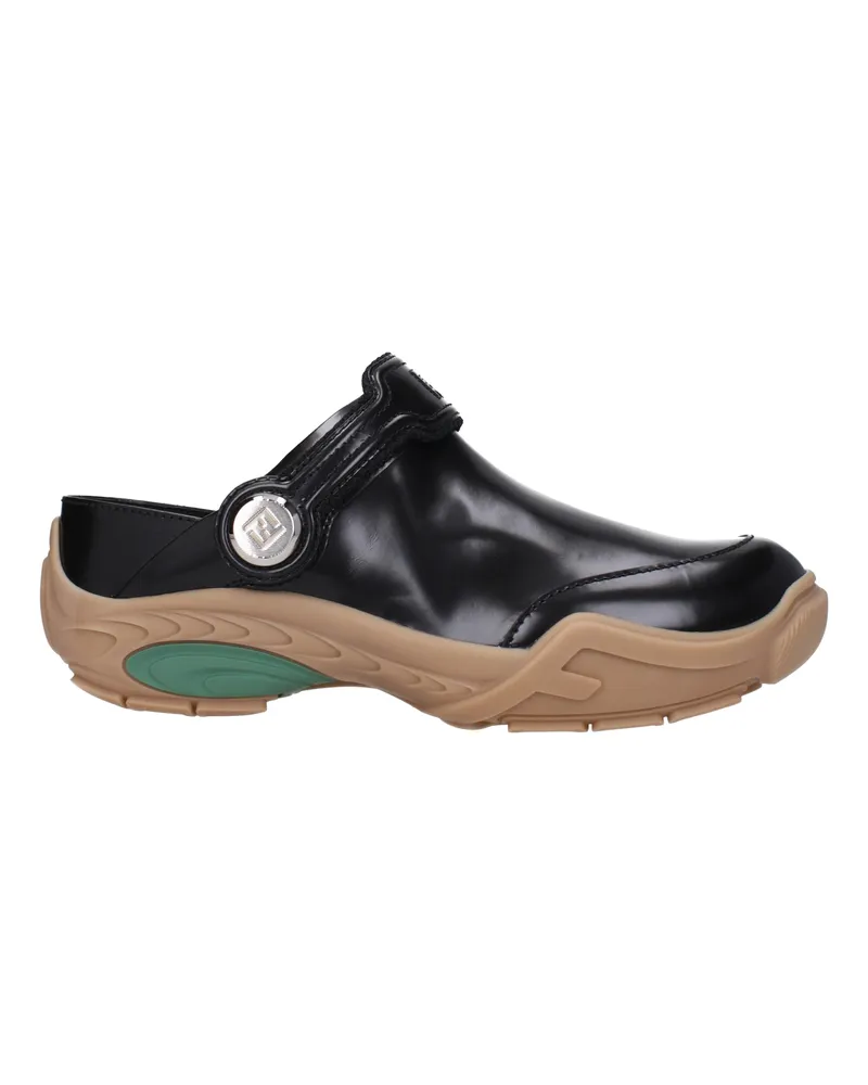 Fendi Hausschuhe und Clogs Herrens Leder Schwarz -
