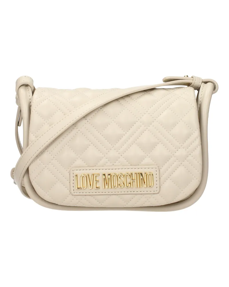 Moschino Damens Umhängetaschen Polyurethan Beige/Elfenbein -