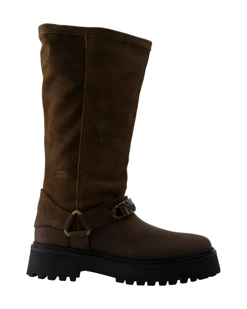 Zadig & Voltaire Angie Boots  Leder Braun Brown
