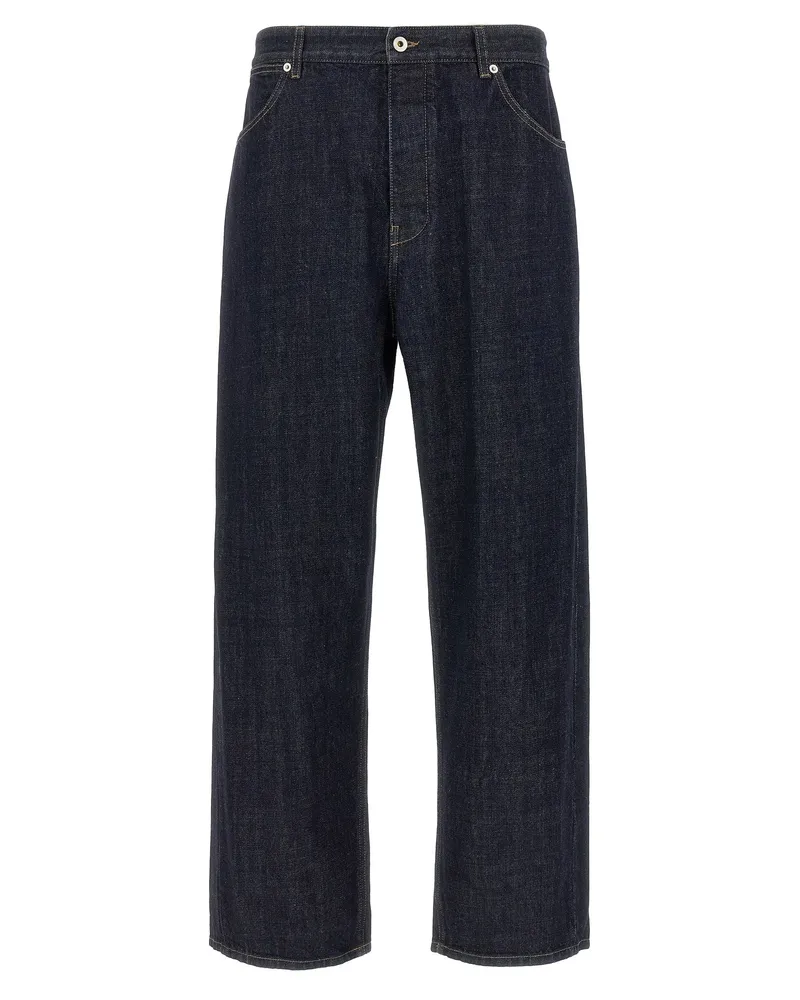 Jil Sander Jean Cotton Diagonal Blue