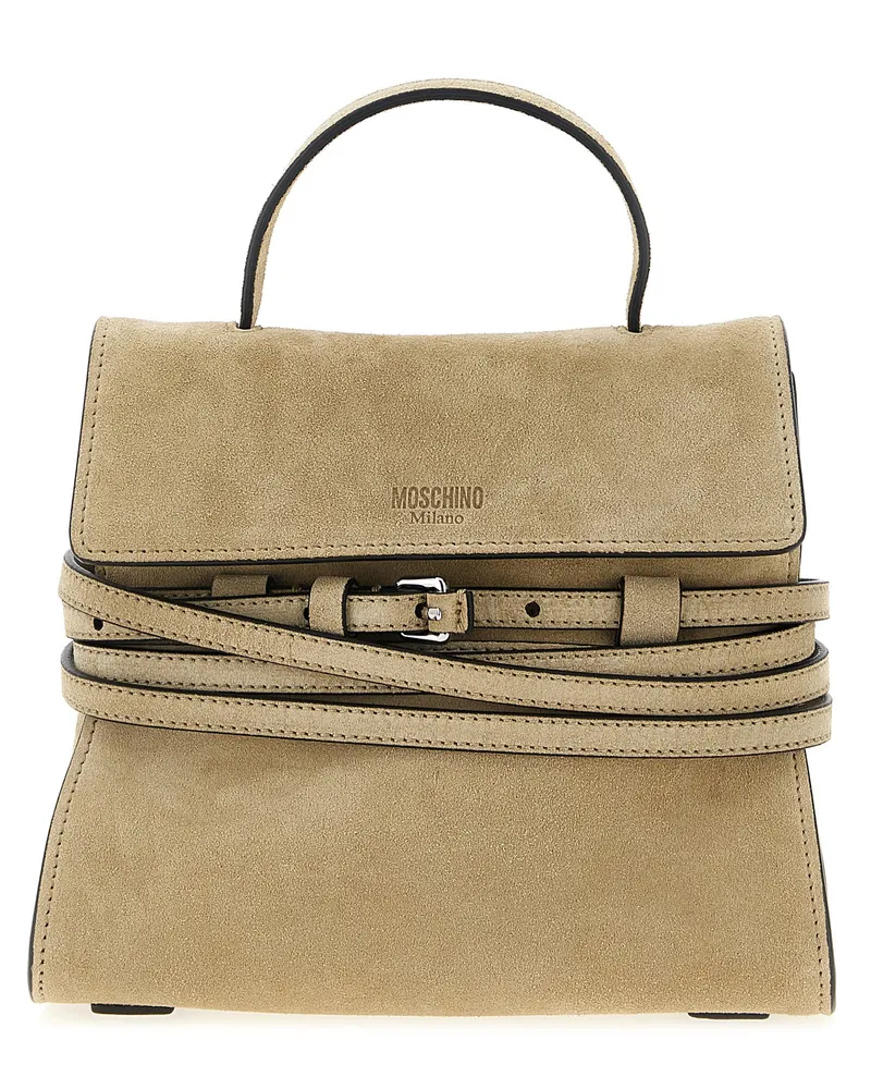 Moschino Binde mich' kleine Handtasche Beige