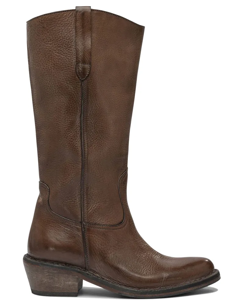 Moma Dallas 50mm“ Stiefel Brown