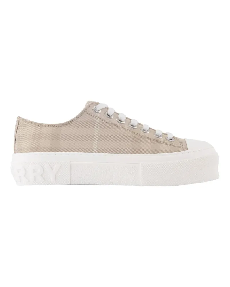Burberry Sneakers Jack Large Check  Nylon Beige Beige