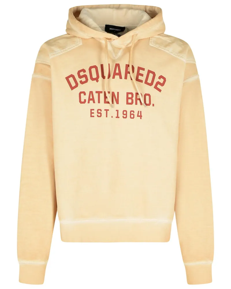 Dsquared2 Sandfarbenes Baumwoll-Sweatshirt „Cipro“ von Beige