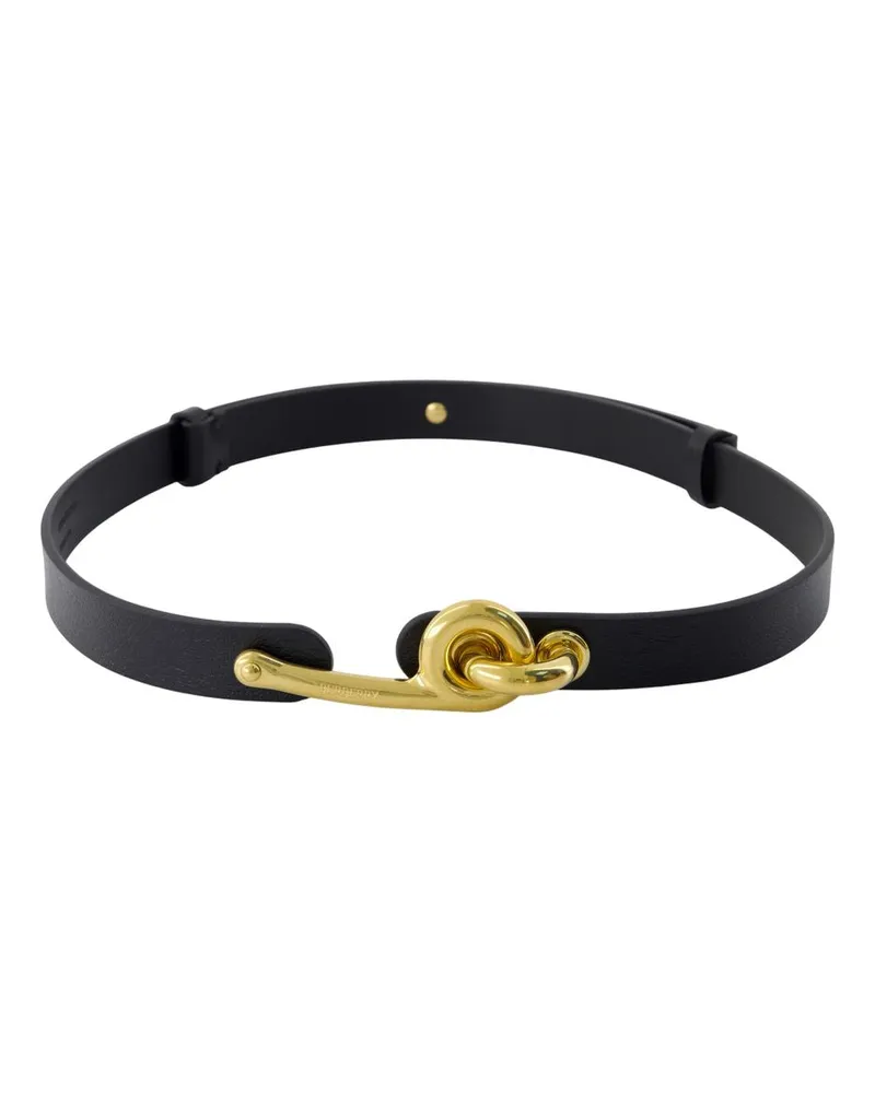 Burberry Zapfband  Leder schwarz Black