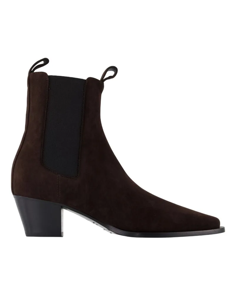 Totême City -Knöchelstiefel Totem Leder braun Brown