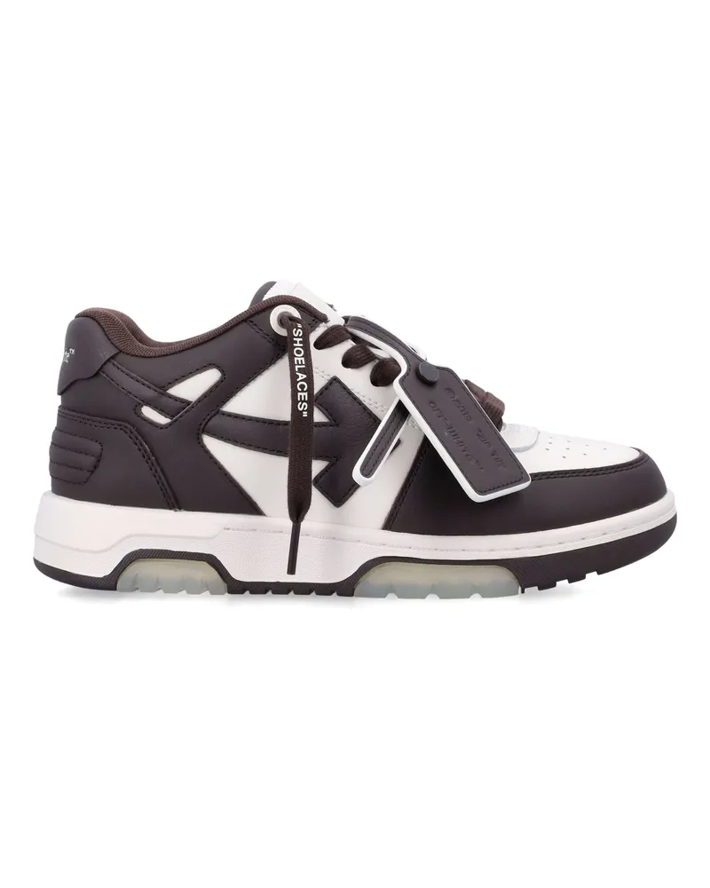 OFF-WHITE Aus weißen Turnschuhen Chocolate