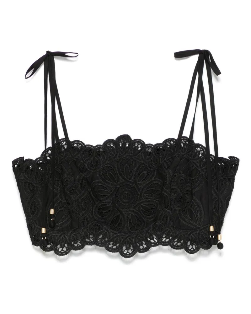Zimmermann Rhiannon bestickte Korsett Black