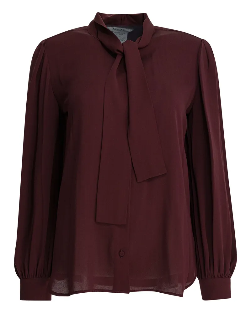 Max Mara Seiden-Charmeuse-Hemd Red