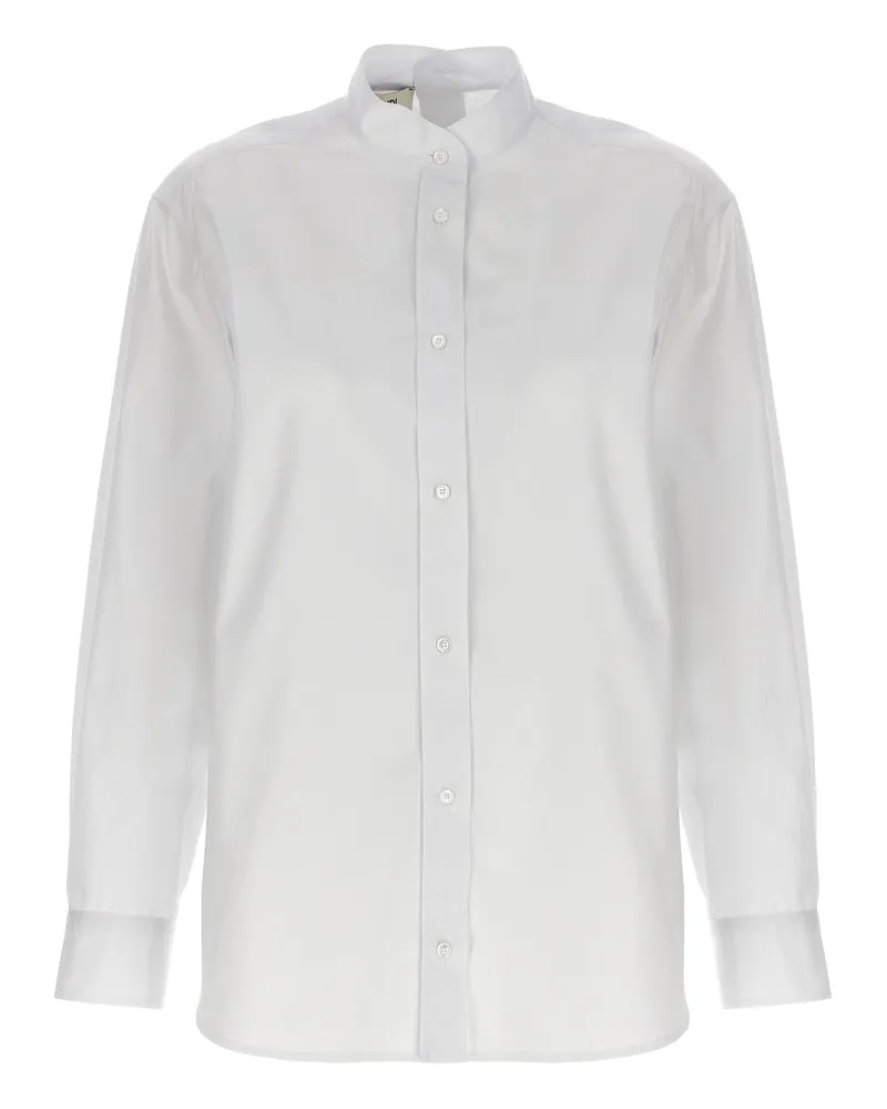 Fendi Poplin Shirt White