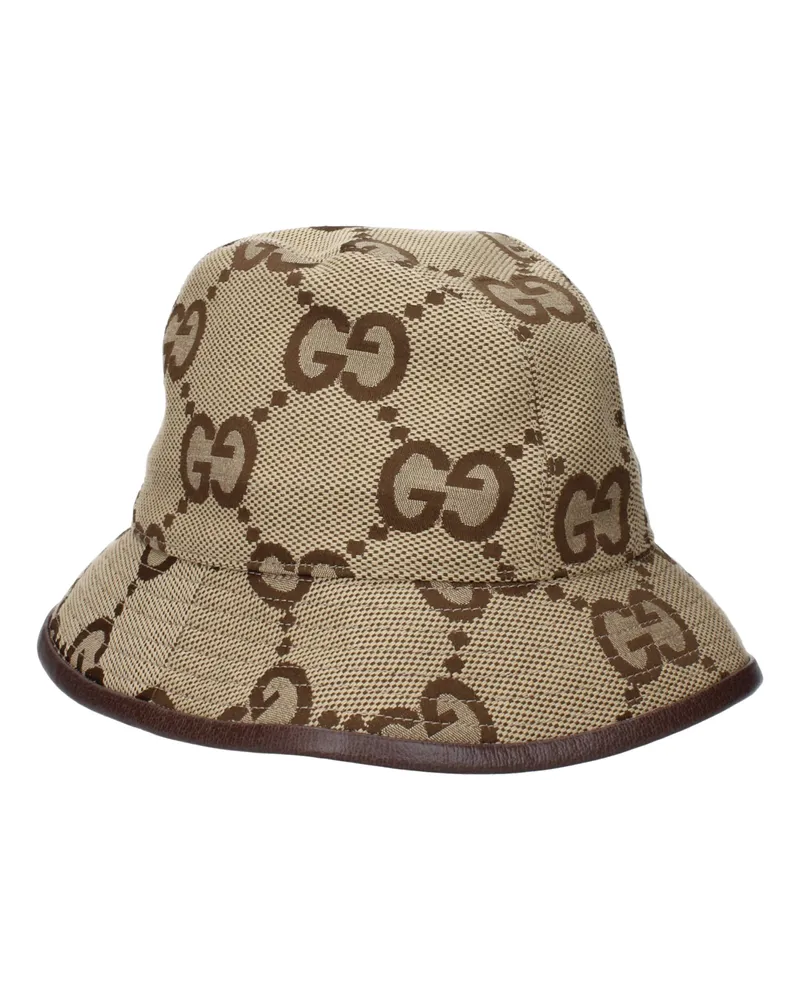 Gucci Damens Hut Baumwolle Beige/Braun -