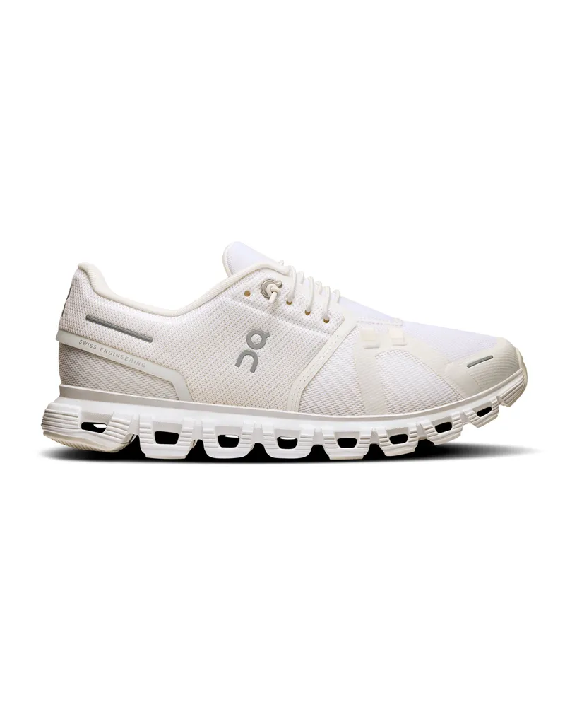 ON Auf Sneakers Cloud 6 Küste weiß/weiß White