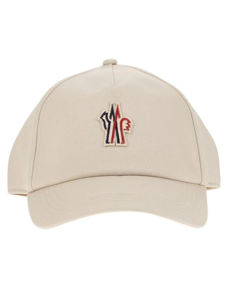 Moncler Baseballkappe von  Cotton Gabardine Ivory