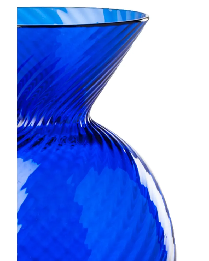 Venini Gems Rigadin' Vase Blue
