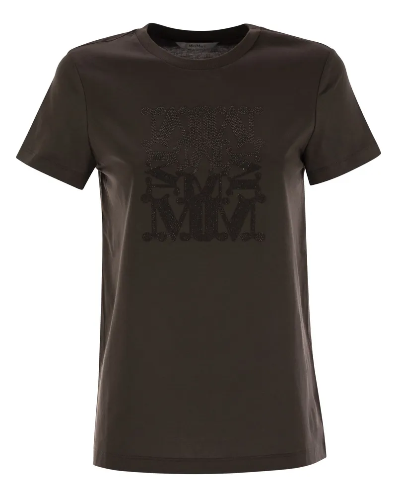Max Mara Giovane Max Marabesque T -Shirt in Baumwolle Dark