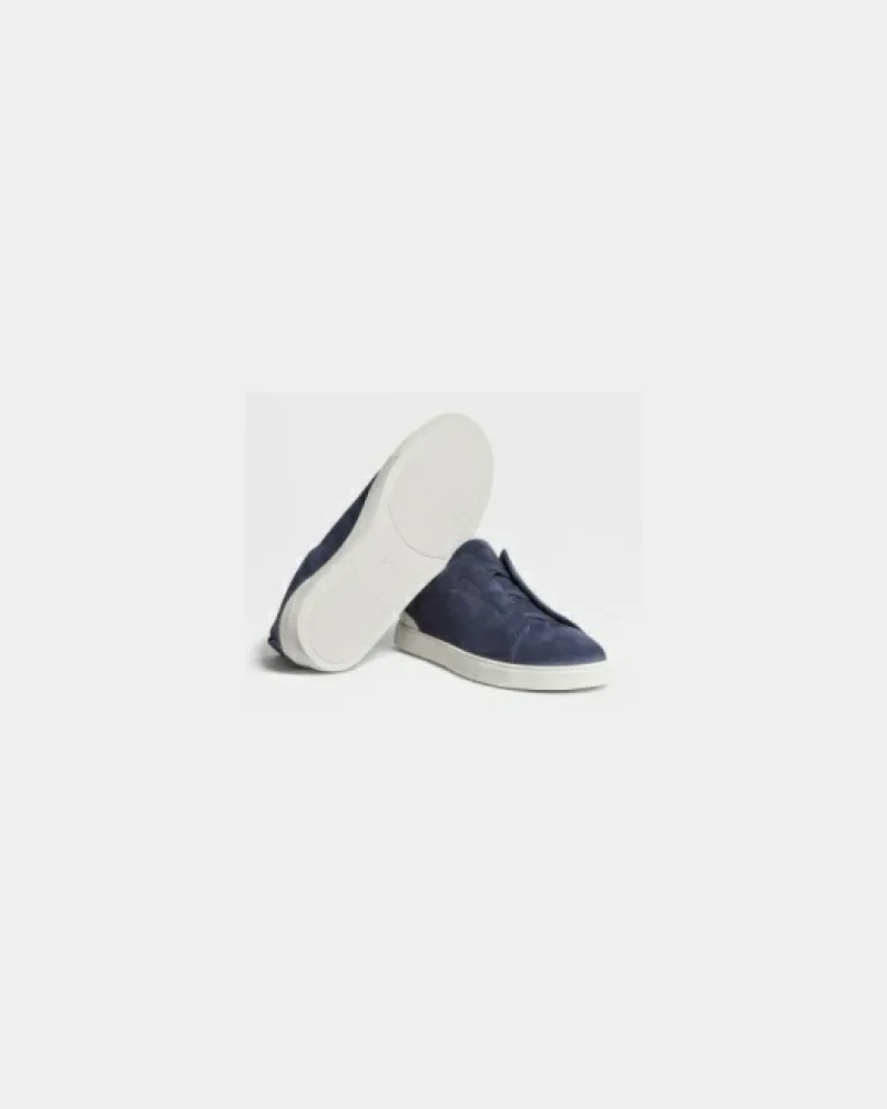 Ermenegildo Zegna flache Schuhe blau Blue