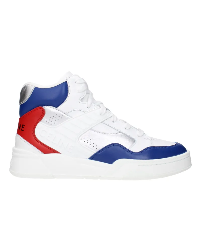 Celine Männer's Ledersneaker Weiß/Blau -