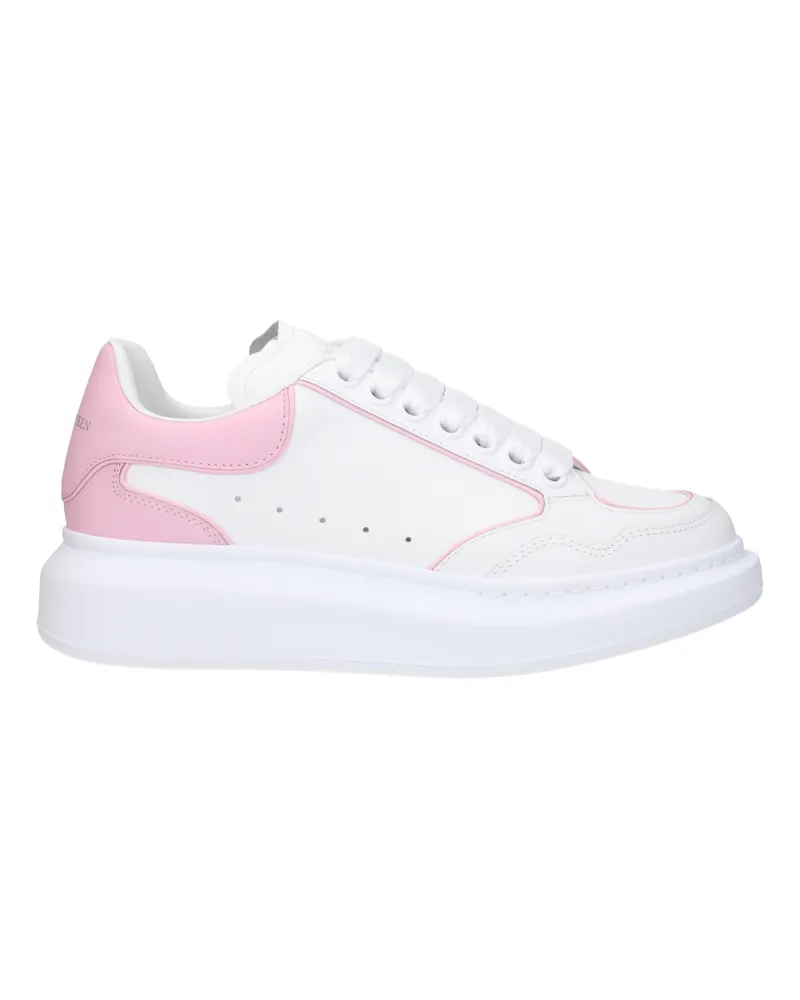 Alexander McQueen Sneakers Larry Womens Leder weiß/rosa weich -